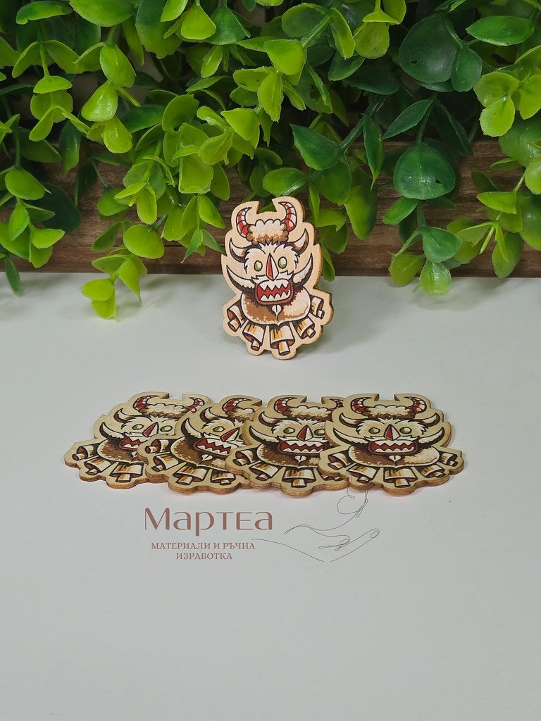 дървен елемент под формата на кукер