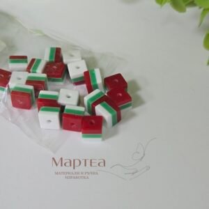 Мънисто куб - БГ знаме