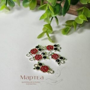 Свързващ елемент бухал с кристали