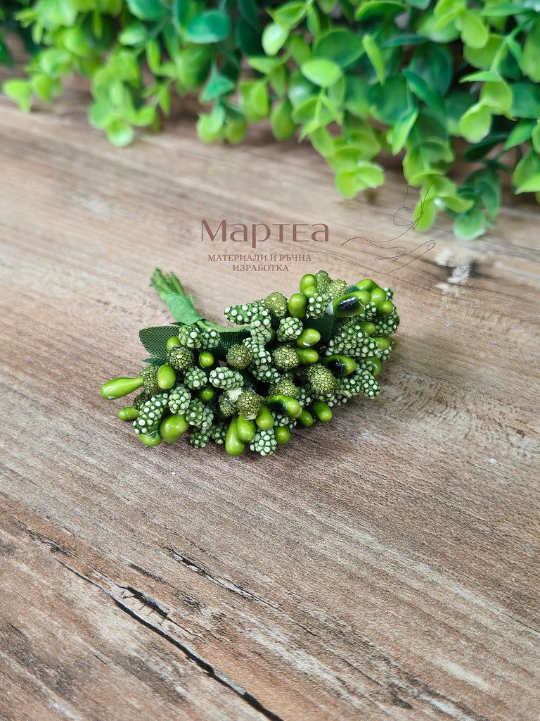 Тичинки - Тъмно зелено