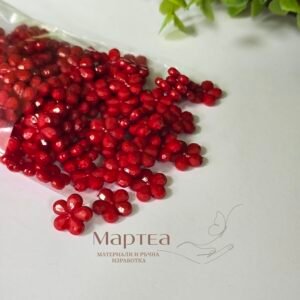 Мънисто цвете - червено