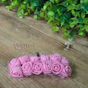 Рози от фоам 144бр - Розови