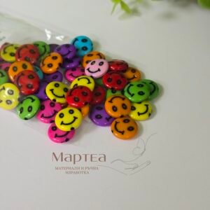 Мънисто лице цветно