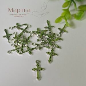 Кръстче сребърно висулка