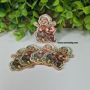 Дървен елемент "Баба Марта" - седнала