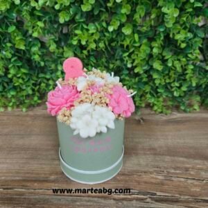 Букет от соев восък в кутия