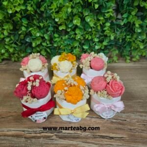 Мини букет в кашпа