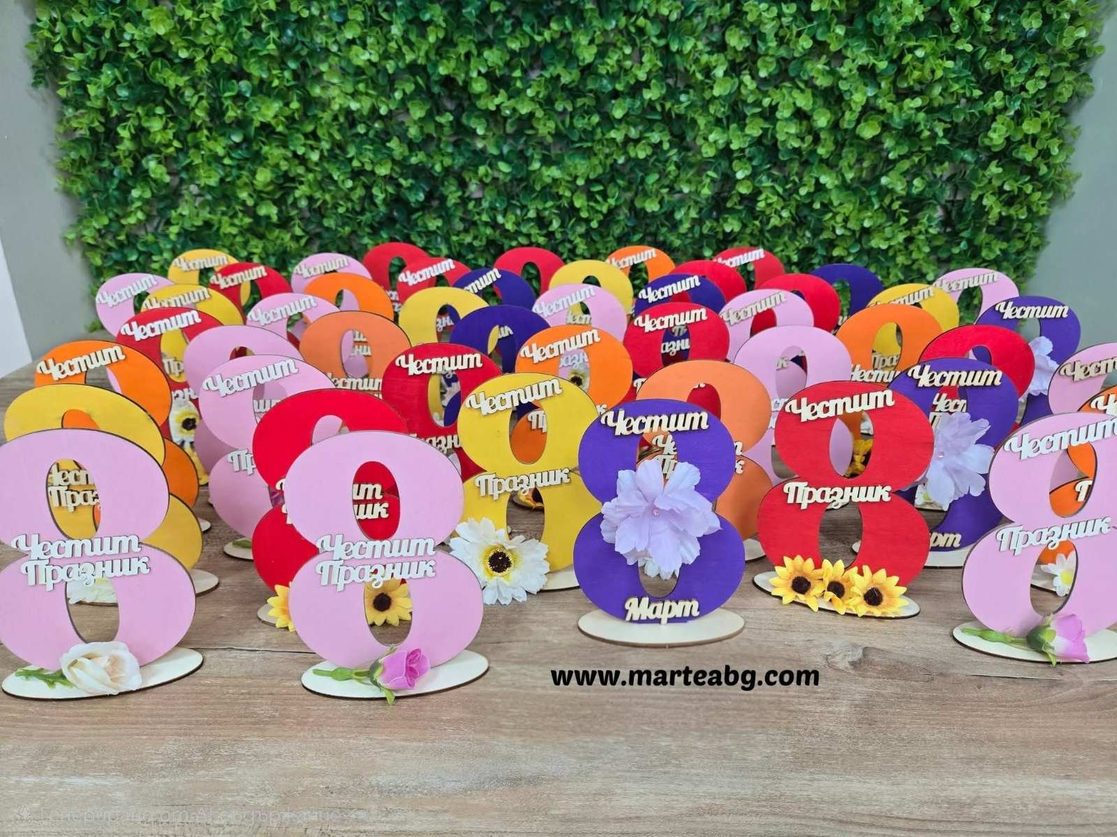 Цветна дървена осмица