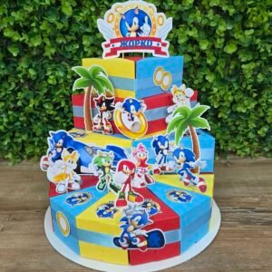 Картонена торта - Соник