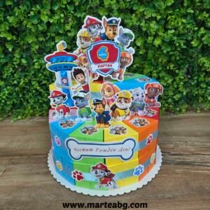 Картонена торта - Пес Патрул