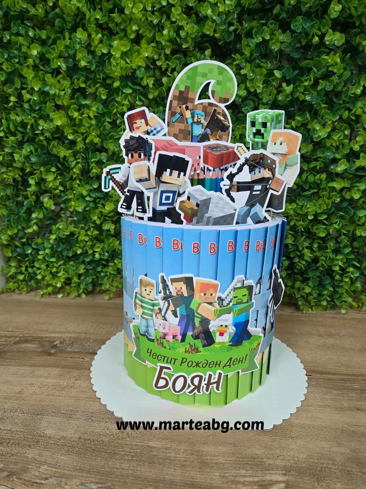 Торта от книжки - Minecraft
