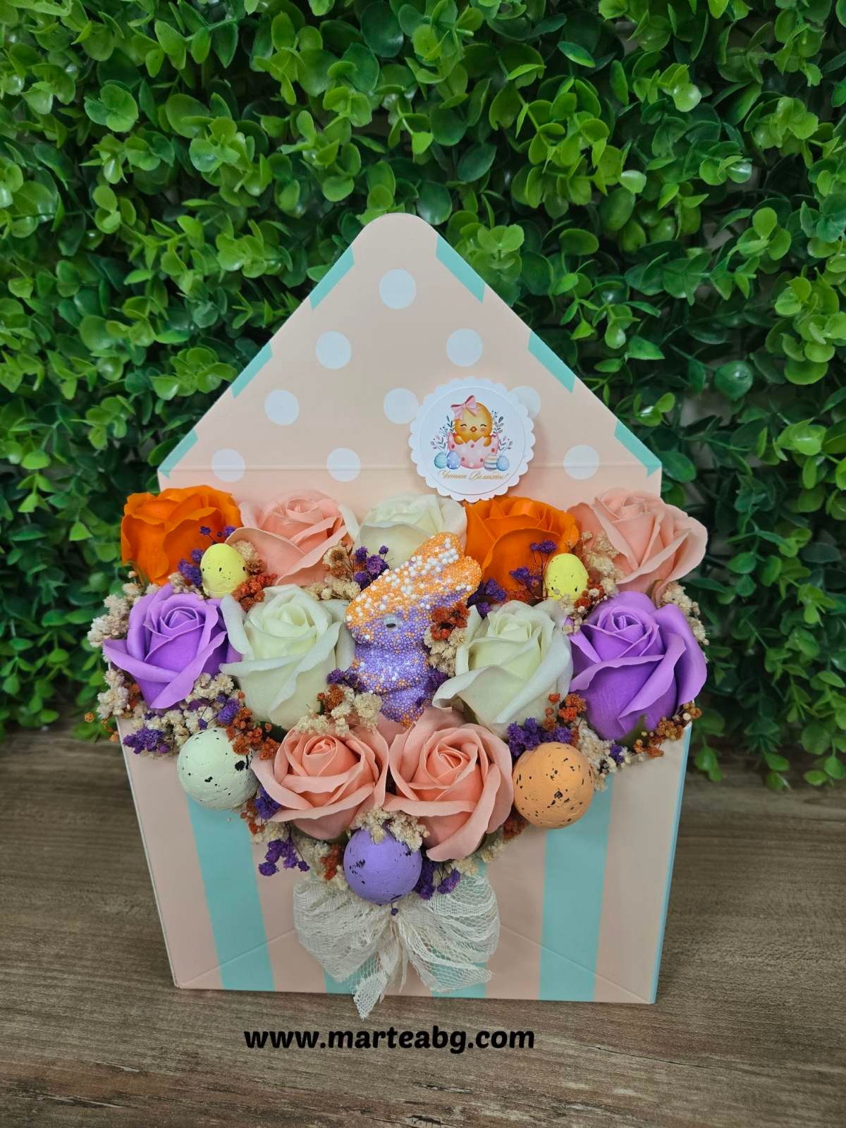 Векденски плик със зайче и яйчица - Image 2