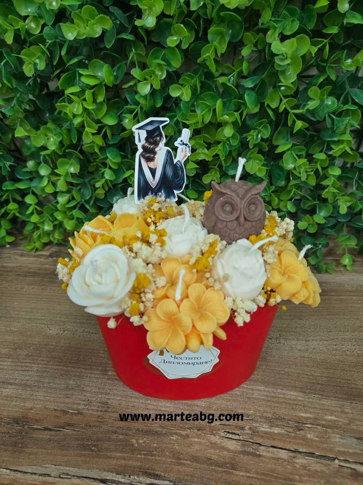 Аранжировка в кутия - flowers - дипломиране - Image 2