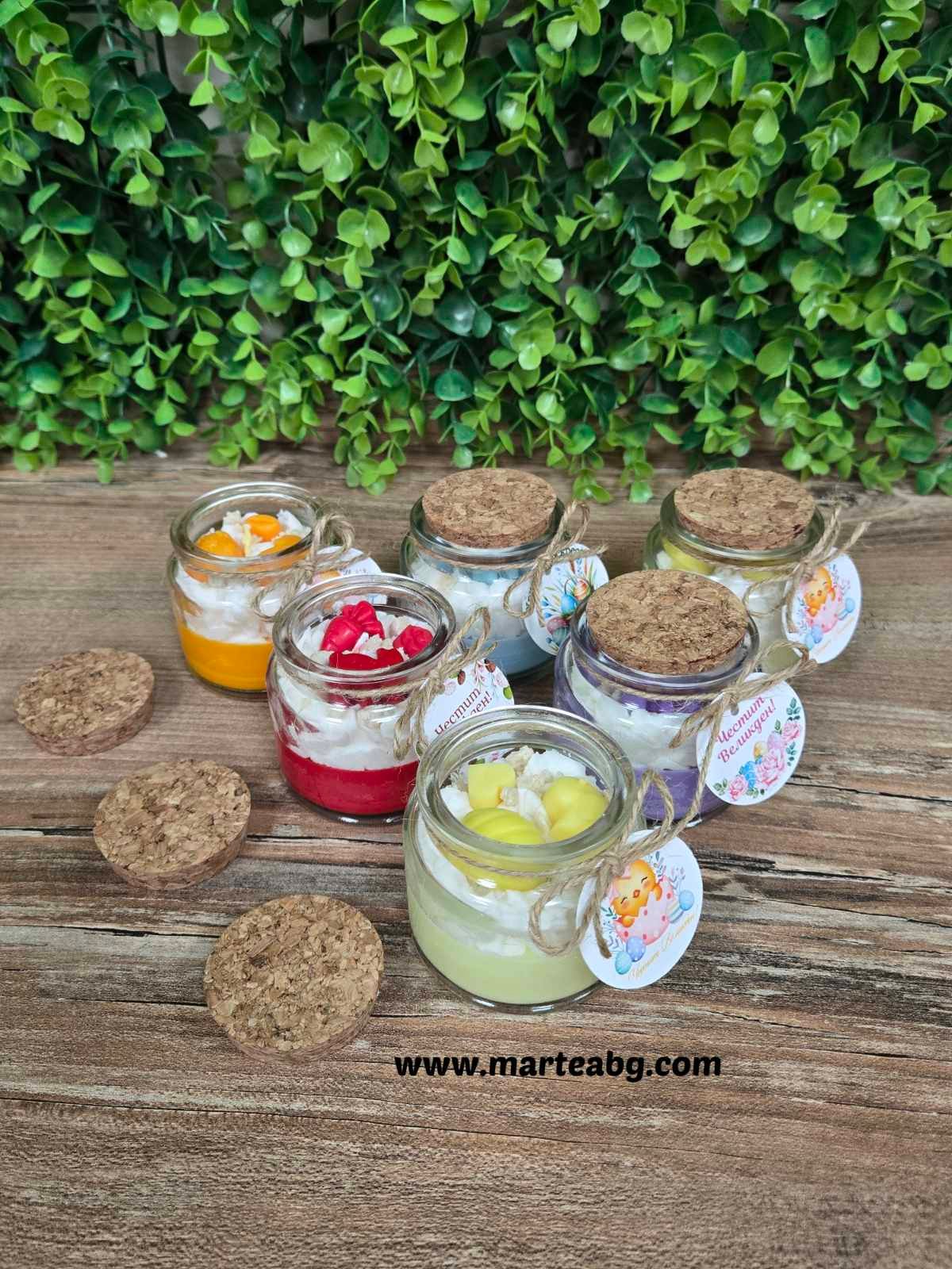 Свещ в бурканче - Великден - 100мл вариант 2 - Image 2