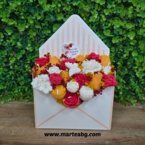 Аранжировка от свещи в плик